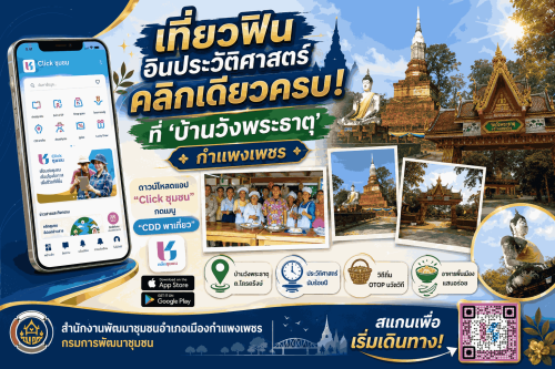พชเมืองกำแพงเพชร ชวนสัมผัสเสน่ห์เมืองเก่า... เที่ยววิถีชุมชน "บ้านวังพระธาตุ" ง่ายๆ แค่ปลายนิ้ว