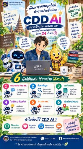 CDD AI ผู้ช่วยอัจฉริยะ…ตัวช่วยงาน พช. ให้ทำงานง่ายขึ้น
